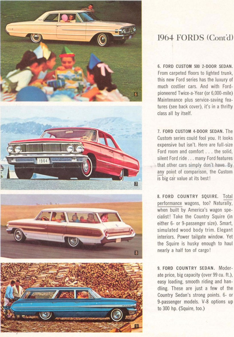 1964 Ford Brochure Page 9